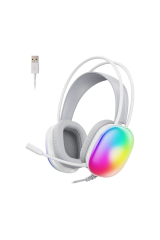 Lecoo HT409 USB Kablolu Mikrofonlu Kulak Üstü RGB Gaming Kulaklık