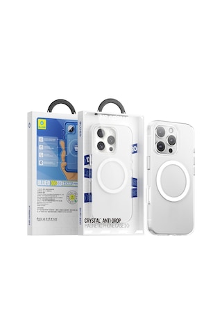 Apple Uyumlu iPhone Blueo 16 Pro Crystal+ Anti drop Magnetic Magsafe Şe