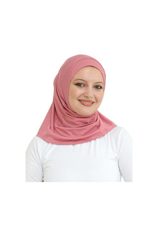 Spor Başörtüsü Kadın Hazır Giyim Türban Viskon Eşarp Şal - Gül Kurusu Gül Kurusu