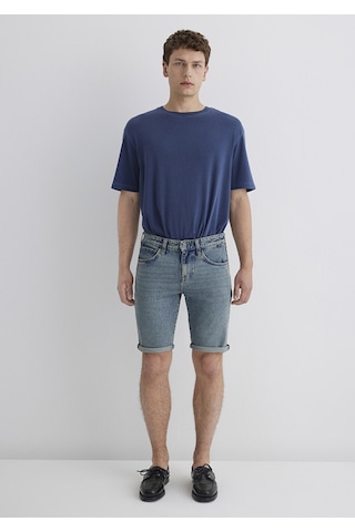 Mavi - Tim Street Gölgeli Indigo Mavisi Jean Şort 0428489645 Mavi