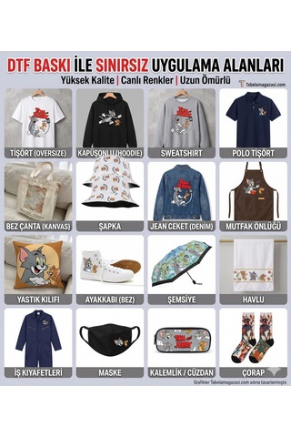 Zoro Ütü İle Uygulanabilen Dtf Tekstil Baskı