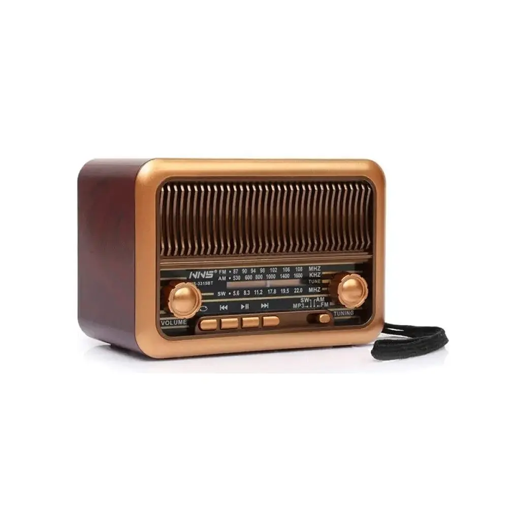 Nns Ns3315bt Bluetooth Nostalji Speaker 140 82 94mm