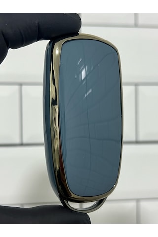 Chery Tiggo 8 Pro Smart Uyumlu Anahtar Kılıfı Gri - Gold