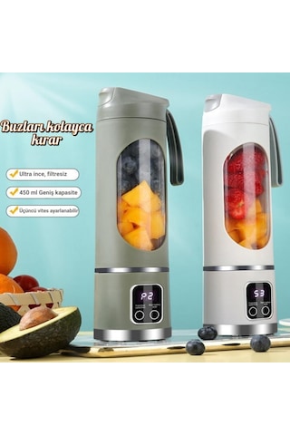 Coofbe 50w 450ml Kişisel Şarjlı Blender Buz Kırıcı Taşınabilir Smoothies Blender Meyve Sıkacağı Çelik Bıcaklı