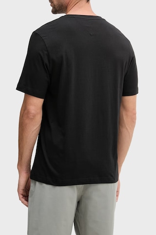 Tommy Hilfiger Baskılı % 100 Pamuk Regular Fit Bisiklet Yaka T Shirt Erkek T Shirt Mw0mw42364 Bds Siyah