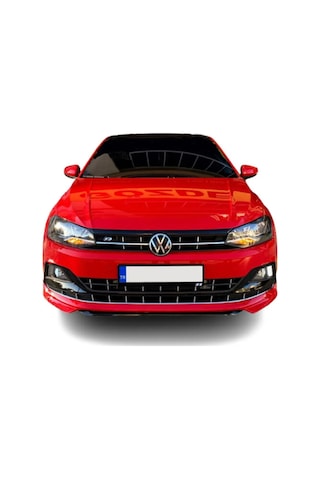 Vw Polo Mk6 Abt Ön Ek Plastik Siyah Karlık-ön-ek-bodykit 2018 2019 2020 2021 Makyajsız Kasa