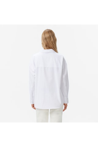 Nautica Kadın Beyaz Oversize Gömlek Düz 57w220t Beyaz