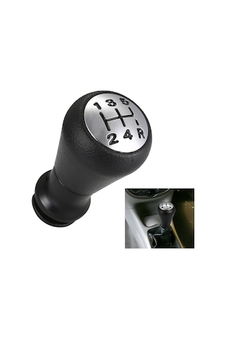 Xindoker Peugeot 206 207 İçin 5 Vitesli Manuel Vites Kolu Ergonomik Tasarım, Kolay Montaj, Dayanıklı Malzeme Siyah