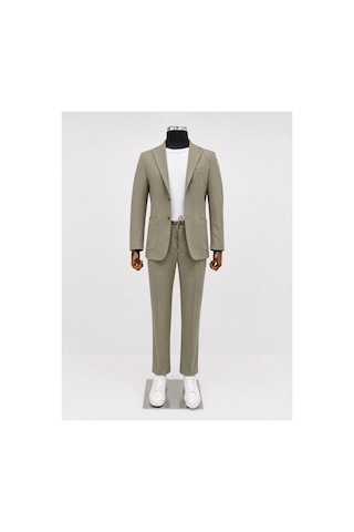 Suit Aydın İtalyan Kesim Spor Takım Elbise Spor Jogger Takım Elbise Jakarlı Kumaş Haki