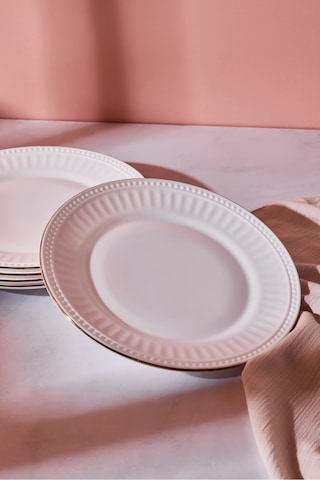 Roma Opal Pasta Tabağı 18 Cm Beyaz Beyaz