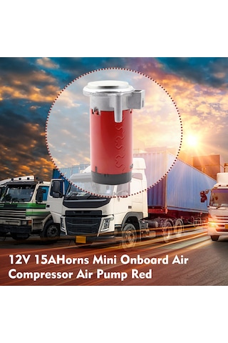 Skycity 12v Elektrikli Motosiklet/motosiklet/araba Modifikasyonu Hava Borusu Motoru - Güçlü Ses, Dayanıklı Plastik, Kırmızı