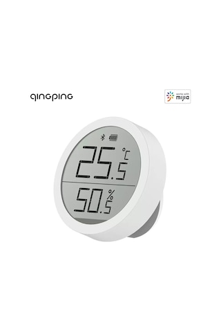 Aubyhe Qingping Bt Termometre Ve Higrometre Lite - Akıllı Sensörlü, 30 Gün Veri Saklama, Büyük Lcd Ekranlı, Beyaz Cgdk2