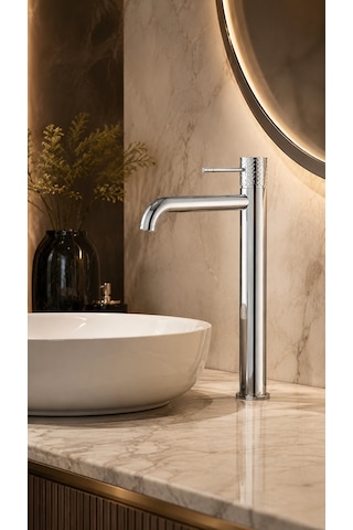 Iconıc Çanak Tipi Lavabo Bataryası Krom Vm-1511