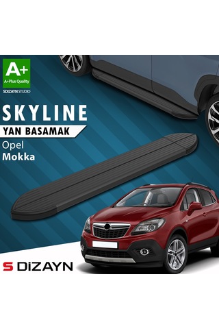 S-dizayn Opel Mokka Skyline Siyah Yan Basamak 163 Cm 2012-2019 A+ Kalite