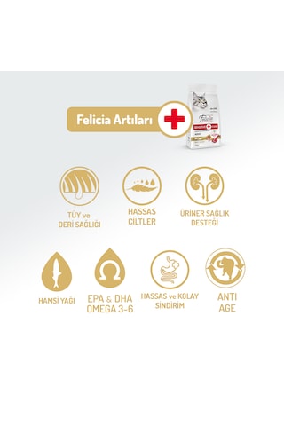 Felicia Hypoallergenic Düşük Tahıllı Kuzu Etli Yetişkin Kedi Maması 12 KG