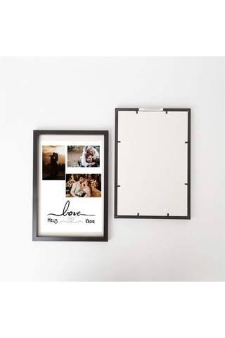 Sevgililere Özel 3 Kolaj Fotoğraflı Yapışkanlı Sök Tak Çerçeve 20x30cm