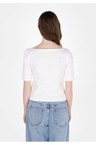 Colins Slim Fit Kadın Beyaz Kısa Kol Tişört Cl1073542 Cl1073542 Q1.v2 Ofw Beyaz