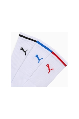 Puma Sport Crew Stripe 3p Unisex Çorap-33767 Beyaz