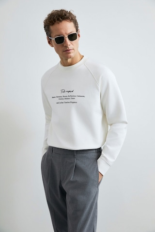 Lufian Cole Erkek Sweatshirt Kırık Beyaz Kırık Beyaz 112030199100510
