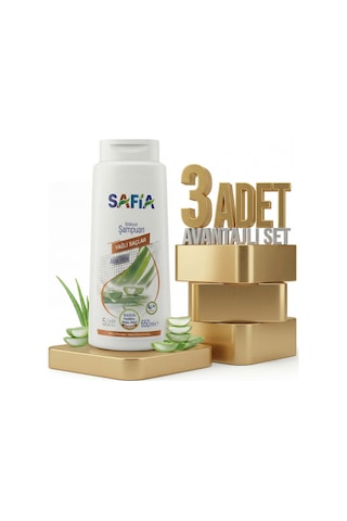 Safia Yağlı Saçlar Şampuan 3x650 Ml