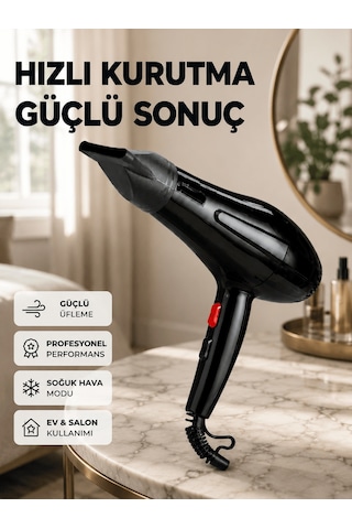Tüm Saç Tipleri İçin 2200w Güçlü Fön Makinesi Aklby-bsva58