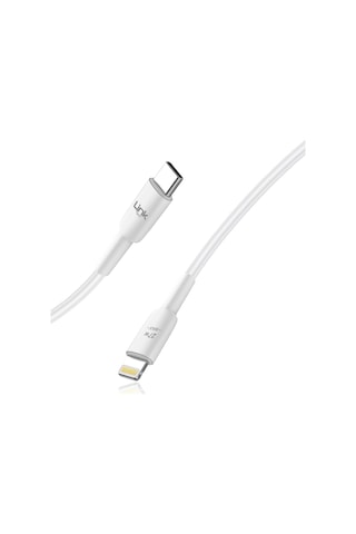 Linktech K603 Safe Type-C - Lightning 27W Hızlı Data ve Şarj Kablosu 3A 1mt