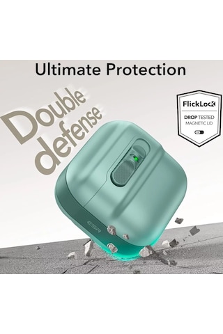 Esr Apple Uyumlu AirPods 4 Halolock Pulse Flicklock Magsafe Kılıf - Yeşil