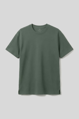 Açık Yeşil Rahat Form Esnek Nefes Alabilir Erkek T-shirt - 88495 Camel