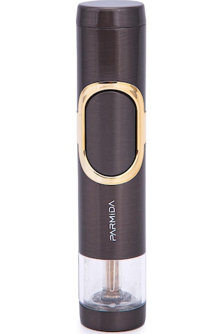 Tek Torch Pürmüz Gunmetal-gümüş Metal Puro Çakmağı