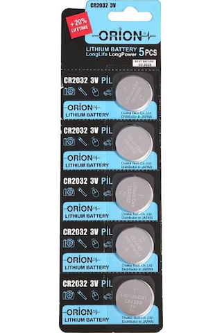 Orion CR2032 3V Lityum Pil 5'li
