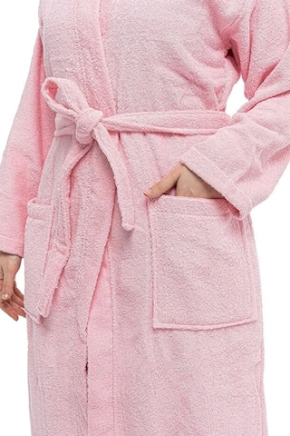 Soley HV.KIMONO.01 %100 Pamuklu Kimono Bornoz Pembe