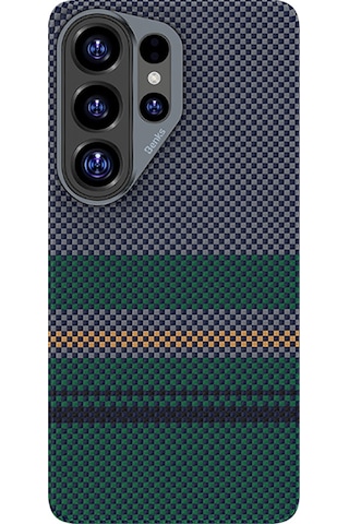 Galaxy Uyumlu S26 Ultra Uyumlu Kılıf M-safe Özellikli Karbon Fiber Benks Aurora Armorair Kevlar Kapak Yeşil Yeşil