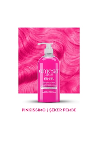 Omega Plus Bad Girl Şeker Pembesi Amonyaksız Renkli Saç Boyası 250ml