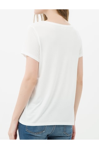 Koton Floral T-shirt Kırık Beyaz 7kak18228gk 7KAK18228GK001 Ekru