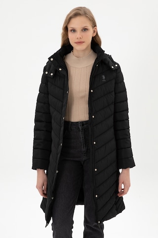 U.s. Polo Assn. Kadın Siyah Kaban 50312015-vr046 Siyah