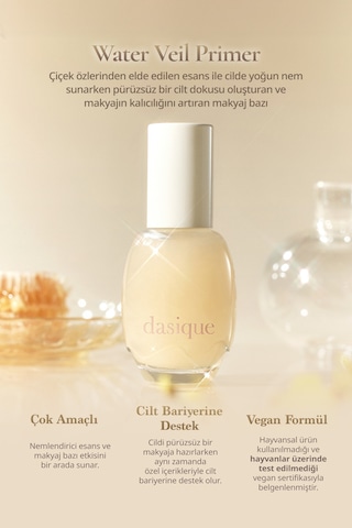 Dasique Çiçek Özleriyle Nemlendiren Aydınlatan Ve Pürüzsüzleştiren Makyaj Bazı Water Veil Primer