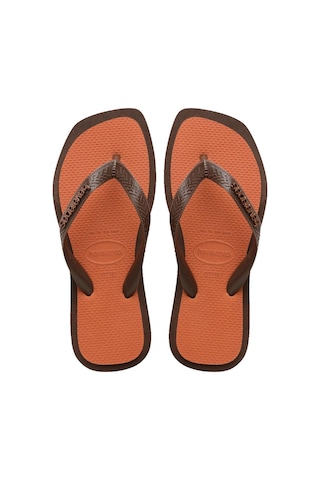Havaianas Top Square Fusion Koyu Kahverengi Kadın Parmak Arası Terlik-6578 Kahverengi