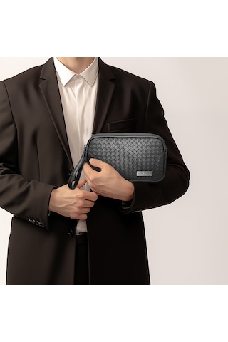 Lenyes Lb528 Mark Serisi Su Geçirmez Aşınmaya Ve Çizilmeye Dayanıklı Aksesuar Çantası Siyah