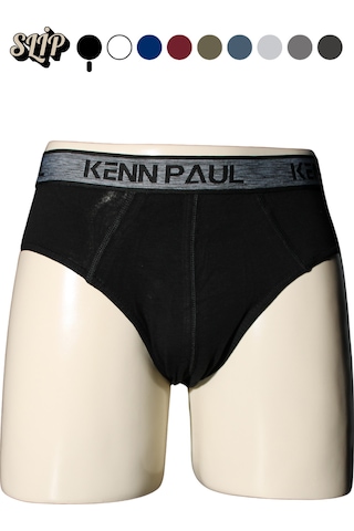 Kp 10'lu Erkek Düz Pamuklu Siyah Boxer Slip Boxer Siyah