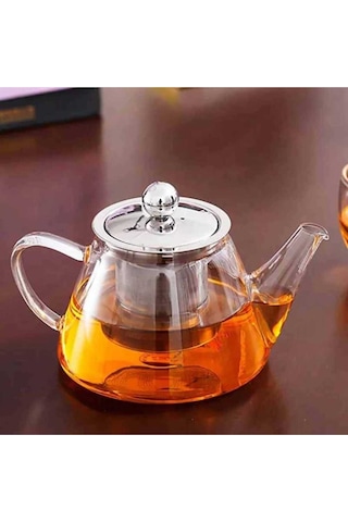 Cam Demlik V Modeli - Çelik Süzgeç Cam