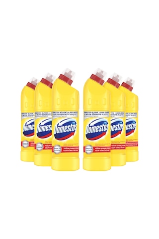 Domestos Yoğun Kıvamlı Çamaşır Suyu Limon Ferahlığı 6 x 750 ML