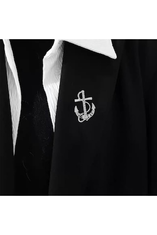 Homyl Çapa Broş Lüks Nefis Erkek Tören Aksesuarları Eşarp Dans Gümüş