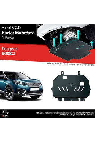 S-dizayn Peugeot 5008 Çelik Karter Muhafaza 2017 Üzeri A+ Kalite