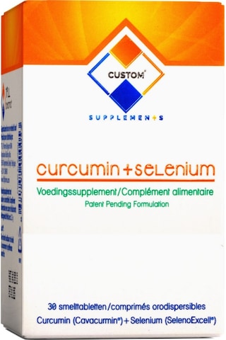 Custom Kurkumin+Selenyum Takviye Edici Gıda 30 Tablet