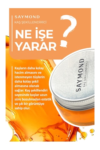 Saymond Kaş Şekillendirici ve Kaş Sabitleyici Wax 50 ML