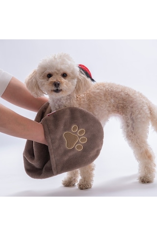 Brown Kahverengi Evcil Hayvan Kurulama Havlusu-köpek Kurulama Havlusu- Kedi Kurulama Havlusu