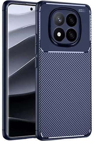 Newface Xiaomi Redmi Note 14 Pro 5g Kılıf Auto Focus Karbon Kapak - Lacivert