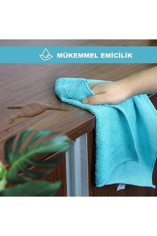 Grimorlife 2 Li Iz Bırakmayan Mikrofiber Yumuşak Temizlik Bezi 40x40 Cm - Cam, Araba, Mutfak Temizleme Bezi