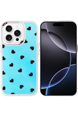 Zore Apple iPhone Uyumlu 16 Pro Max Kılıf Airbag Tasarımlı Sys Hadra Kapak - Kiraz Kiraz