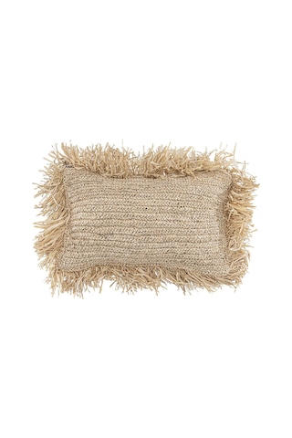 Meander El Yapımı Dekoratif Rafya Kırlent Kılıfı 30x50cm 8930 Naturel